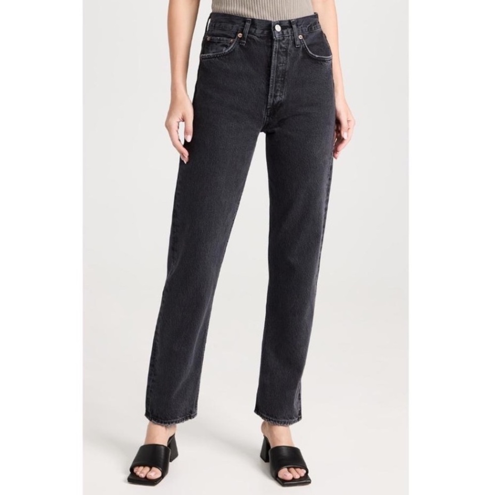 AGOLDE 90s Black Straight Leg Denim Jeans 25